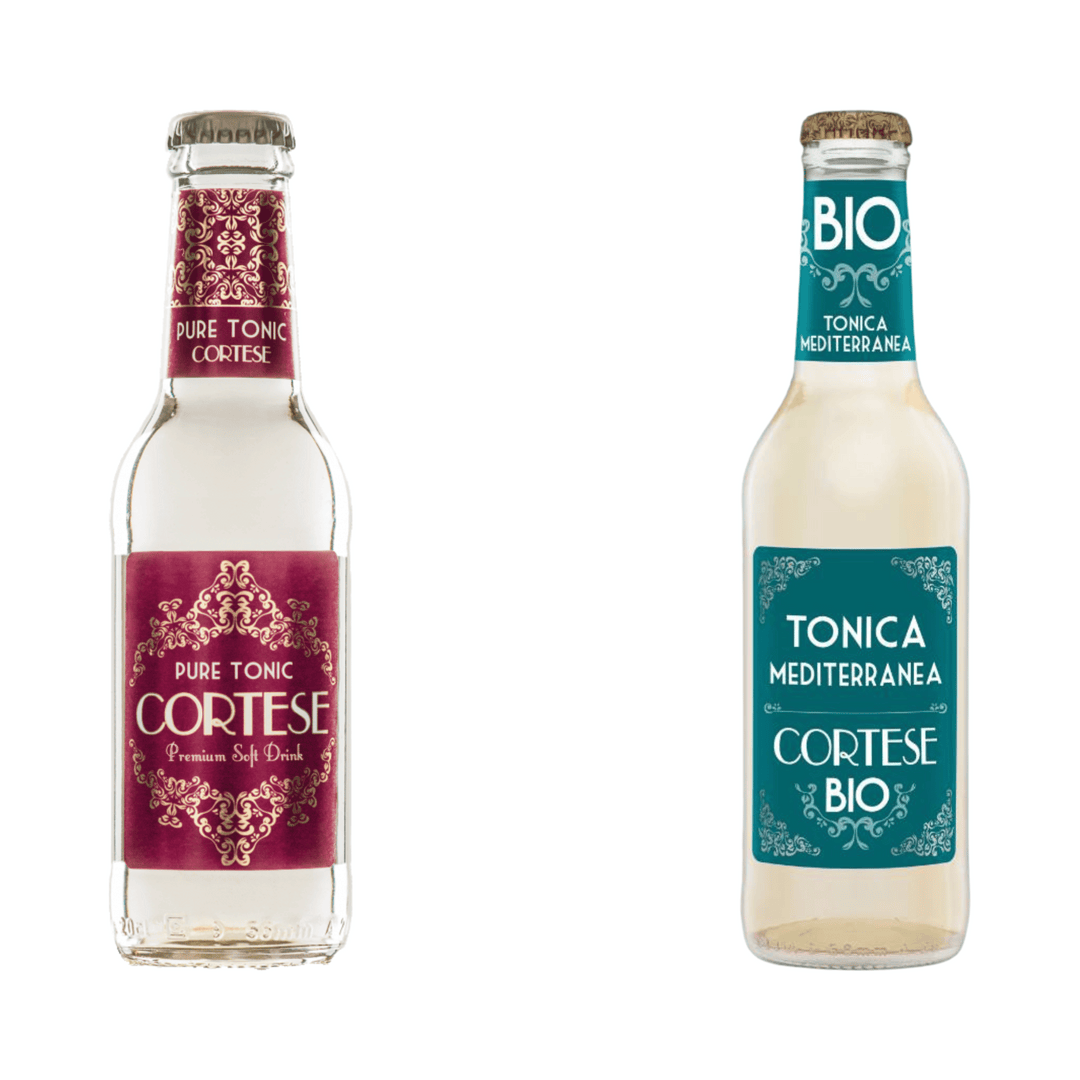 Cortese - Confezione Da 24 Bottiglie: 12 Pure Tonic + 12 Tonica Mediterranea