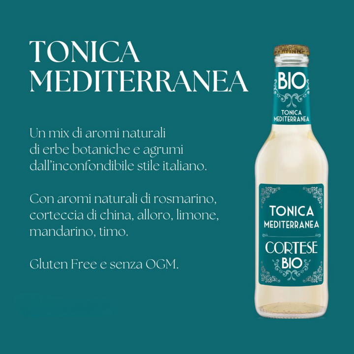 Cortese Bio - Tonica Mediterranea Bio - Confezione Da 24 Bottiglie