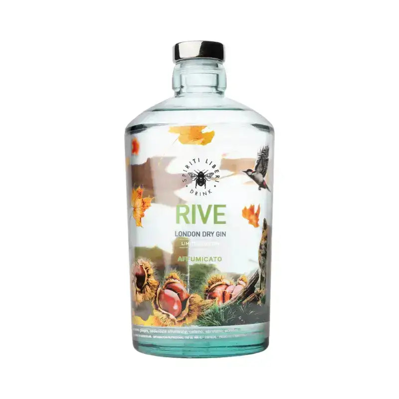 Bottiglia Spiriti Liberi Gin Rive Limited Edition 70cl gin artigianale affumicato sfumatura verde bosco